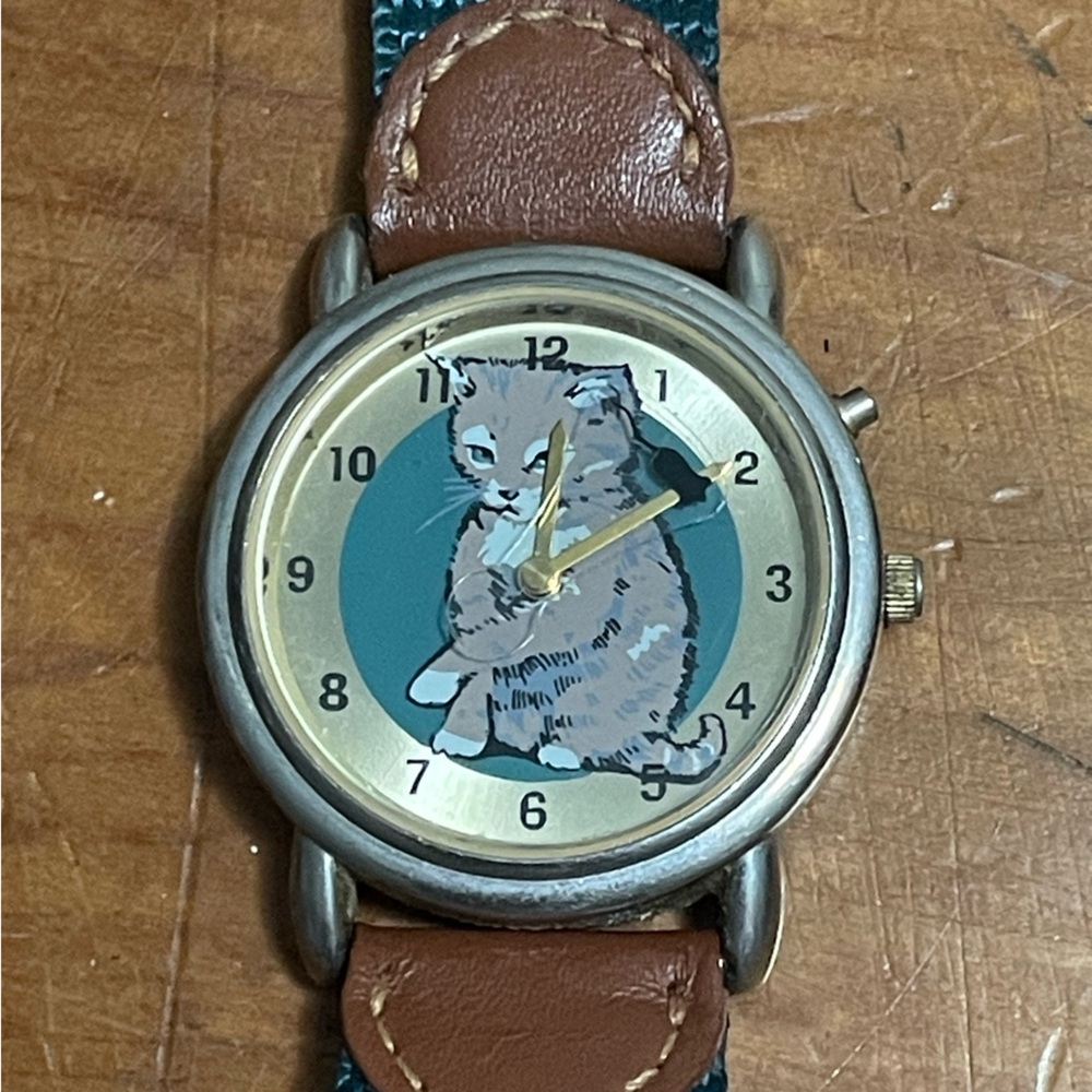 Vintage cat and mouse watch